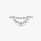 "Avi" V Shape 0.44ct Diamond Eternity Ring ET55