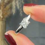 "Aviora" 0.50 Carat Princess Cut Natural Diamond Solitaire Engagement Ring MDC941
