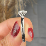 "Aviora" 0.54 Carat Round Cut Natural Diamond Solitaire Engagement Ring MDC851