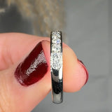"Avlissea" 0.4 Carat 11 Stone Grain Set Rounded Edge Natural Diamond 3mm Half Eternity Band MDR4382 HEERA DIAMONDS