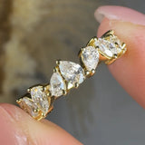 "Avyora" 0.83 Carat Lab Grown Diamond Half Eternity Ring HLR465 HEERA DIAMONDS