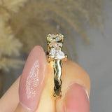 "Avyora" 0.83 Carat Lab Grown Diamond Half Eternity Ring HLR465