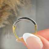 "Azelune" 0.68 Carat Round Cut Natural Diamond Half Eternity Ring MDR488