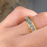 "Azzeline" 1.08 Carat Princess Cut Natural Diamond Half Eternity Ring MDR4037