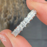 "Azzora" 1 Carat Princess Cut Natural Diamond Half Eternity Ring MDR4225