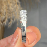 "Azzora" 1 Carat Princess Cut Natural Diamond Half Eternity Ring MDR4225
