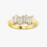 Baguette 0.79 Carat Fancy Diamond Ring