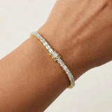 Baguette Diamond 4.93 Carat Tennis Bracelet