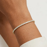 Baguette Diamond 4.93 Carat Tennis Bracelet