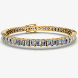 Baguette Emerald Cut 13 Carat Diamond Bracelet BREC1 HEERA DIAMONDS