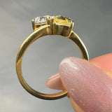 "Ballerina" 1.20 Carat Pear Cut & 0.60 Carat Round Cut Diamond Engagement Ring HM1533 HEERA DIAMONDS