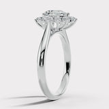"Bianca" 1 Carat Star Shape Halo Pear Cut Diamond Engagement Ring HAPS05 HEERA DIAMONDS