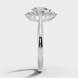 "Bianca" 1 Carat Star Shape Halo Pear Cut Diamond Engagement Ring HAPS05 HEERA DIAMONDS