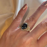 "Blue" 4 Carat Round Brilliant Cut Blue Lab Diamond Eye Shape Engagement Ring - HEERA DIAMONDS