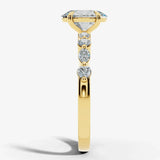 "Bree" Oval Cut 5 Carat Diamond Shoulder Engagement Ring HEERA DIAMONDS