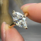 "Brixton" 2 Carat Marquise Cut Solitaire Lab Grown Diamond Engagement Ring HLR500