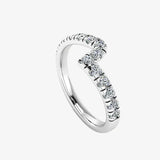 "Calista" 0.45 Carat Round Cut Diamond Half Eternity Ring ET90 HEERA DIAMONDS