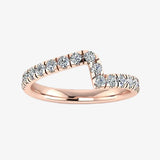 "Calista" 0.45 Carat Round Cut Diamond Half Eternity Ring ET90