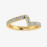 "Calista" 0.45 Carat Round Cut Diamond Half Eternity Ring ET90