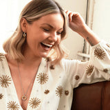 Calm Earrings - Rose and Yellow Gold Accents Hot Diamonds