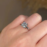 "Cara" Solitaire Cushion Cut Diamond Engagement Ring SSCC02 - HEERA DIAMONDS
