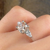 "Cassia" 2.04 Carat Cushion Cut Trilogy Diamond Engagement Ring HLR644 HEERA DIAMONDS