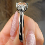 "Cassia" 2.04 Carat Cushion Cut Trilogy Diamond Engagement Ring HLR644 HEERA DIAMONDS