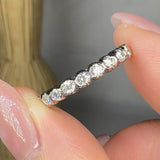 "Celiora" 0.38 Carat Round Cut Natural Diamond Half Eternity Band MDR4083 HEERA DIAMONDS