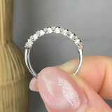 "Celiora" 0.38 Carat Round Cut Natural Diamond Half Eternity Band MDR4083 HEERA DIAMONDS