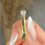 "Cezanne" 0.31 Carat Round Cut Natural Diamond Trilogy Engagement Ring MDR3343