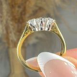 "Cezanne" 0.31 Carat Round Cut Natural Diamond Trilogy Engagement Ring MDR3343