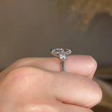"Charlotte" Three Stone Marquise Cut with Round Cut Diamond Trilogy Engagement Ring 3SMC02 - HEERA DIAMONDS