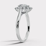 "Chelsea" Star Halo 1.60 Carat Pear Cut Diamond Engagement Ring