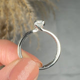 "Cirelle" 0.62 Carat Emerald Cut Natural Diamond Shoulder Engagement Ring MDC917