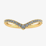 "Clara" Pave V Shape Eternity 0.40ct Diamond Ring ET42