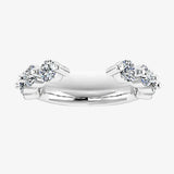 "Clio" Bubble 1.50ct Round Brilliant Diamonds Open Eternity Ring ET10