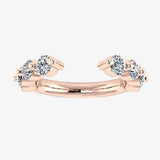 "Clio" Bubble 1.50ct Round Brilliant Diamonds Open Eternity Ring ET10