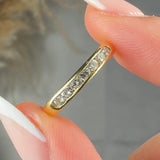 "Corvella" 0.35 Carat Round Cut Natural Diamond Half Eternity Ring MDR4101
