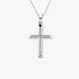 DIAMOND CHANNEL SETTING CROSS PENDANT