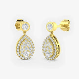 DIAMOND DROP EARRINGS LM JEWELLERY