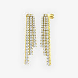 DIAMOND DROP TRILOGY EARRINGS