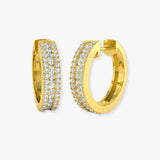DIAMOND IN & OUT HOOP EARRINGS