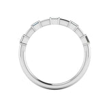 Dainty Sparkling Five Emerald 0.25 Carat Diamond Wedding Band - HEERA DIAMONDS