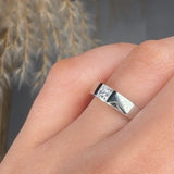"Devora" 0.25 Carat Princess Cut Natural Diamond Solitaire Engagement Ring MDR4319