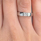 "Devora" 0.25 Carat Princess Cut Natural Diamond Solitaire Engagement Ring MDR4319
