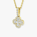Diamond Cluster Pendant With Chain