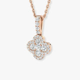 Diamond Cluster Pendant With Chain