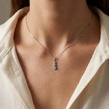 Diamond Cluster Three Drop Pendant