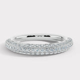 Diamond Paved Set Eternity Band Wedding Ring PVRB
