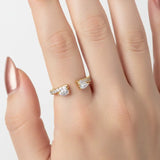 "Elaria" Pear Cut 0.6 Carat Diamond Eternity Ring ET86
